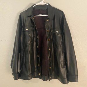 Zara Leather Jacket - Black